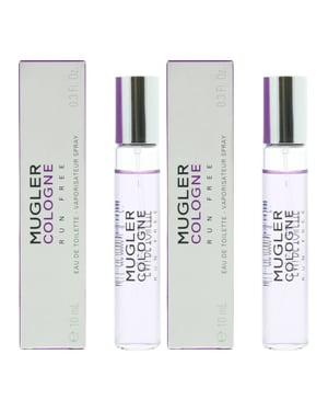 Mugler Cologne Run Free Eau de Toilette 10ml Travel Spray x 2