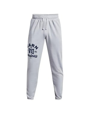 Under Armour Project Rock heren grijs zwaargewicht badstof broek