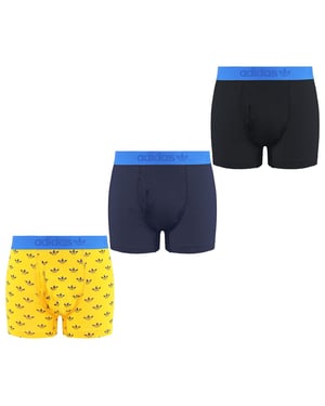 Adidas 3-Pack Comfort Flex Mens Multicoloured Cotton Trunks