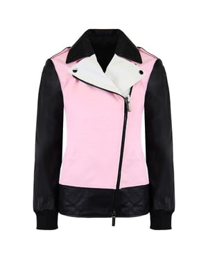 Armani Exchange Leren Jas Dames Zwart/Roze