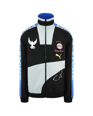 Puma x KidSuper Studios Long Sleeve Zip Up Blue Mens Track Jacket 598461 01