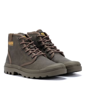 Palladium Pampa Hi Wax Major Bruin Laarzen