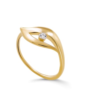 Orphelia 'Milan' Women's 925 Sterling Silver Ring - Gold ZR-7519/G