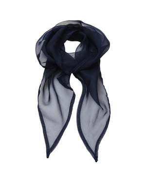 Premier Unisex Adult Colours Chiffon Scarf (Navy)