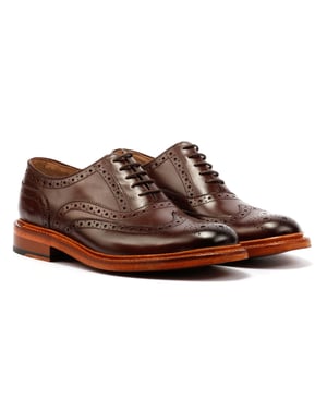 Ben Sherman Sugarman Brogue Leer Heren Mokka Veterschoenen