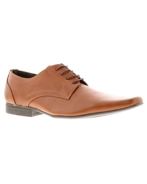 Business Class Mens Shoes Formal Smart Kewi Lace Up tan