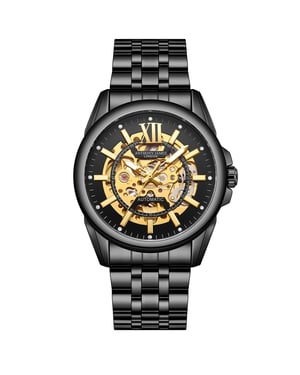 Handgemonteerde Anthony James Limited Edition Mystique Automatisch Zwart
