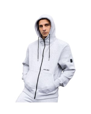 Helme Mens Zip Up Hoody Cotton Sweatshirt