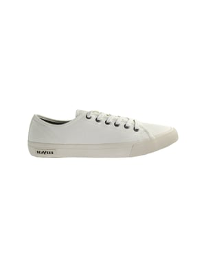 Seavees Monterey Standard Cotton Canvas Off White Mens Trainers