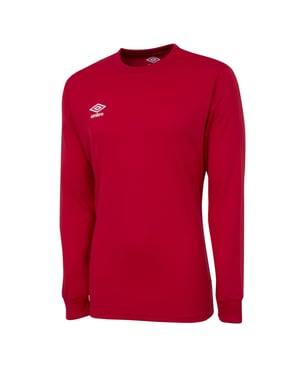 Umbro Kinder/Kinder Club Jersey met lange mouwen (Vermiljoen)