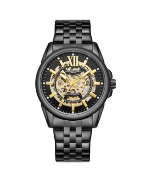 Black Skeleton Automatic Anthony James  Men's Luxury Watch