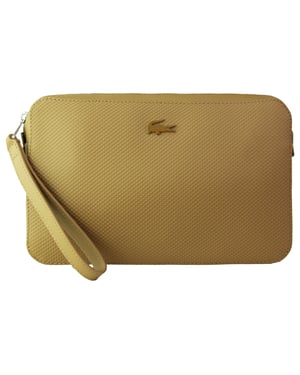 Lacoste Leren Heren Bruine Buideltas
