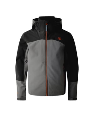 Dare 2B Childrens/Kids Explore II Waterproof Jacket (Black/Granite Grey)
