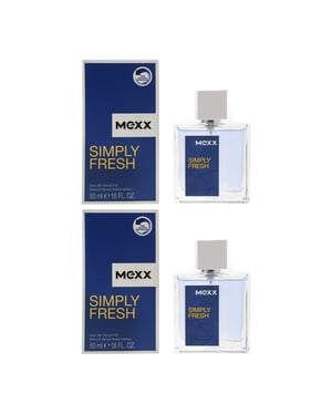 Mexx Simply Fresh Eau De Toilette 50ml x 2