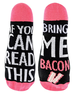 Om du kan läsa detta Strumpor Bring Me Bacon Strumpor