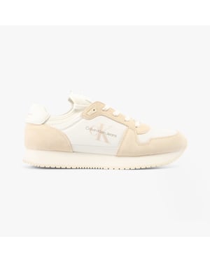 RUNNER SO LACEUP Heren Sneakers Helder Wit/Ei-schaal