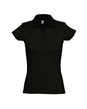 SOLS Dames/dames Prescott Poloshirt met korte mouwen Jersey Polo (Diep zwart)