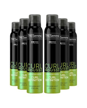 TRESemme Curl Definition Hair Mousse with Long Lasting Control, 6x of 200ml