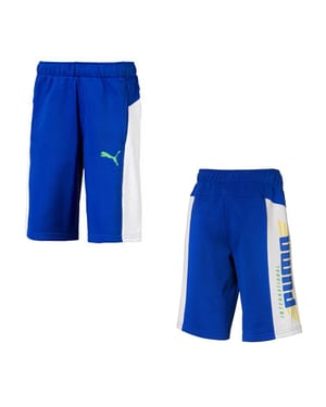 Puma Alpha Kids Blå/Vita Shorts