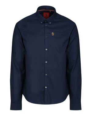 Luke 1977 Telford Tailored Fit Smart Shirt Navy