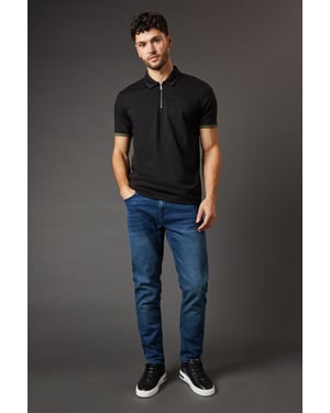 Blue Wash Stretch Slim Fit Jeans