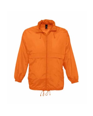 SOLS Unisex Surf Windbreaker Lichtgewicht Jasje (Oranje)