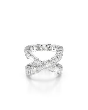Swarovski 'Hyperbola' Vrouwen Ring van Basismetalen - Zilver 5677632