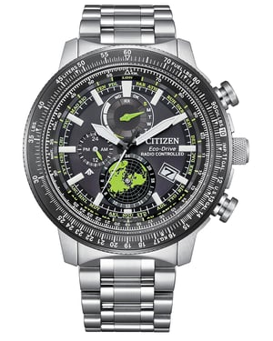 Citizen Promaster Geo Trekker Men's Silver Watch BY3006-53E