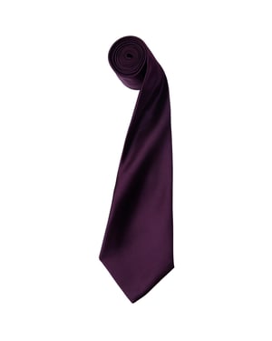 Premier Herensatineband (smal blad) (pakje van 2) (Aubergine)
