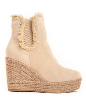 Montevita Wedge Ankle Boot Botilan43 I Beige