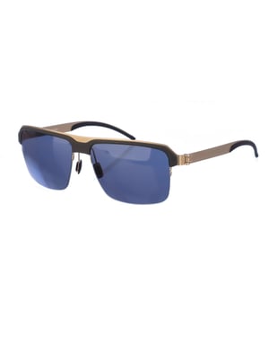 Rectangular metal sunglasses M1049 men