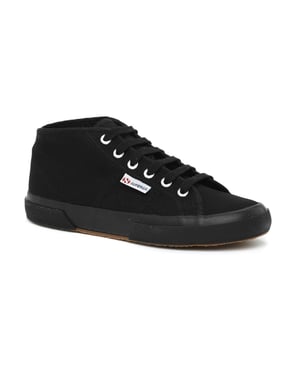 Superga Unisex Adult 2754 Cotu Mid Cut Trainers (Full Black)
