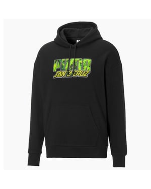 Puma x Santa Cruz Skateboards Long Sleeve Black Pullover Mens Hoodie 532240 01