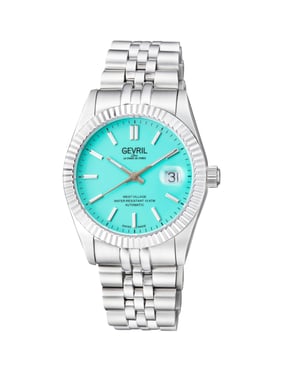 Gevril Men's Automatic West Village Sellita SW200, Swiss Automatic Movement Tiffany Sunray Dial Watch