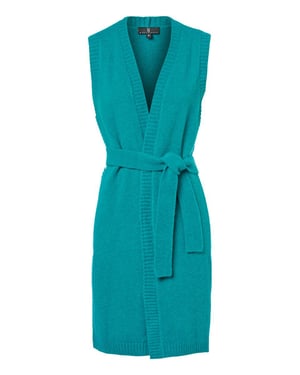Parker Vest Aquagroen