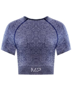 MyProtein Curve Womens Galaxy Blue Crop Top