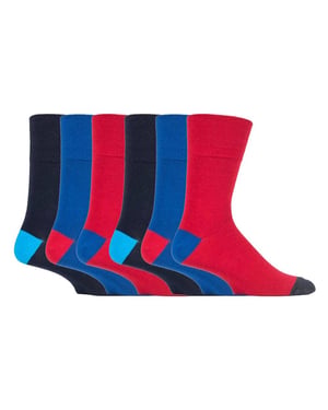 Gentle Grip - 6 Pairs Mens Gentle Grip Non Elastic Socks - MGG560