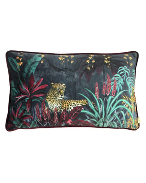 Evans Lichfield Zinara Leopard Rectangular Piped Cushion Cover
