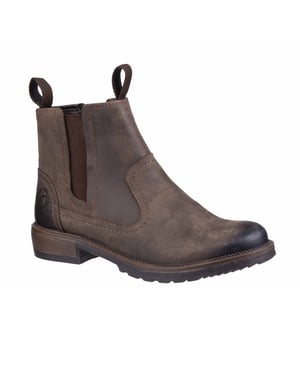 Cotswold Dames/dames Laverton Slip On Leather Ankle Boot (Bruin)