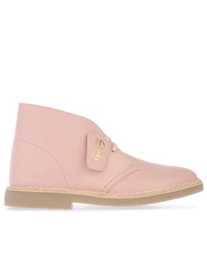 Clarks Originals Desert Boot 2 läderkängor i rosa för kvinnor