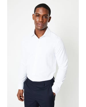 Easy Iron Cavalry Twill Slim Fit Shirt