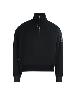 Parajumpers Quarter Zip Turtleneck Fleece Svart Sweatshirt