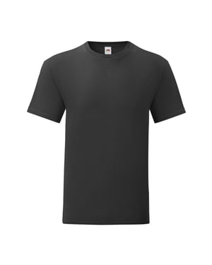 Fruit of the Loom Unisex Iconic T-Shirt för vuxna (Svart)