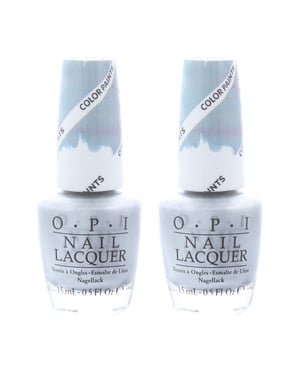 OPI Nail Lacquer 15ml Silver Canvas Undercoat x 2