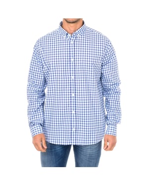 Men's long-sleeved lapel collar shirt 3Y6C21-6N0QZ
