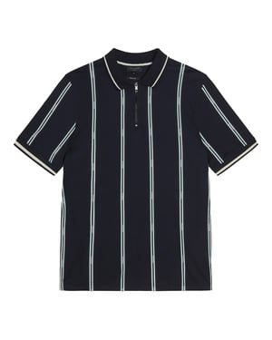 Ted Baker Sisons Heren Navy Gestreept Poloshirt
