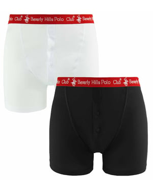 Beverly Hills Polo Club Mens 2-Pack Boxer Shorts