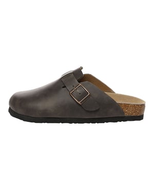 EVER AU Herr Hardhead Läder Komfort Clog Sandaler - Brunt Oljat Läder