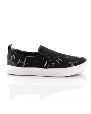Toms x Star Wars Trvl Lite Black Space Print Slip On Trainers - Dam