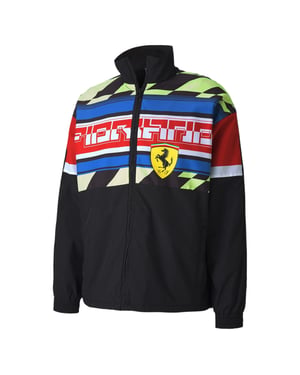 Puma Scuderia Ferrari Woven Motorsportjacka för herrar Track Top 596137 02